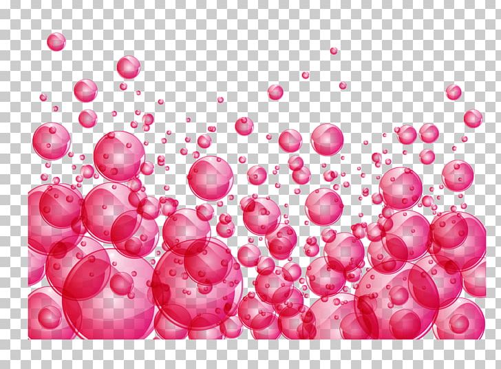 pink bubbles clipart