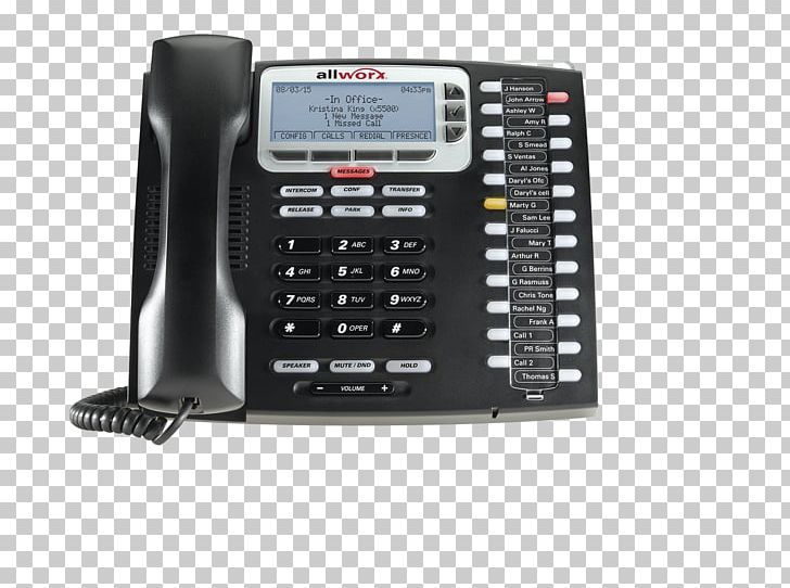 Allworx Corporation VoIP Phone Voice Over IP Business Telephone System PNG, Clipart, Business Telephone System, Caller Id, Conference Call, Corded Phone, Digital Signal 1 Free PNG Download