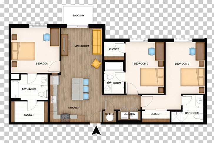 Apartment House 3d Floor Plan The Flats At Wsu Png Clipart