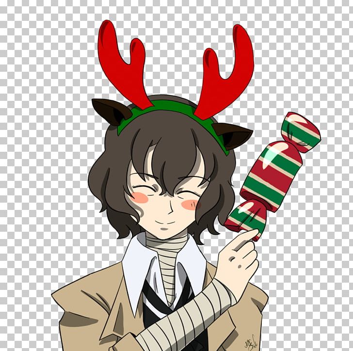 Bungo Stray Dogs Reindeer Christmas Rintarou Okabe PNG, Clipart, Anime, Antler, Art, Birthday, Bsd Free PNG Download