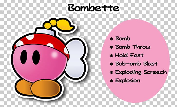 Super Paper Mario Bombette Drawing Art PNG, Clipart, Area, Art, Artist, Bombette, Cartoon Free PNG Download