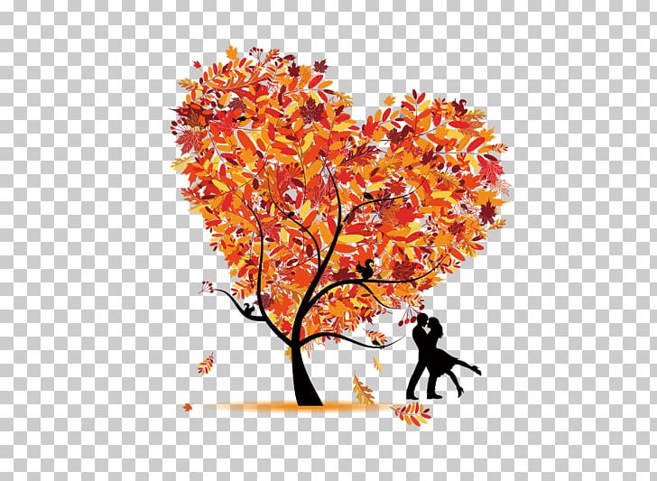 Romantic Tree PNG, Clipart, Decorative Patterns, Embrace, Romantic, Simple, Tree Free PNG Download