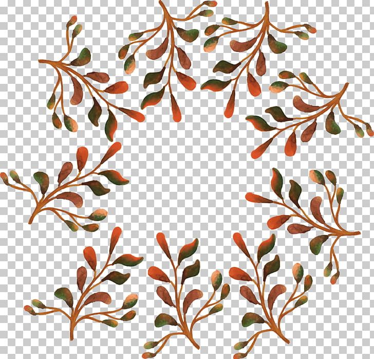 Watercolor Painting Texture Branch PNG, Clipart, Autumn, Autumn Branches, Autumn Vector, Border, Branches Vector Free PNG Download