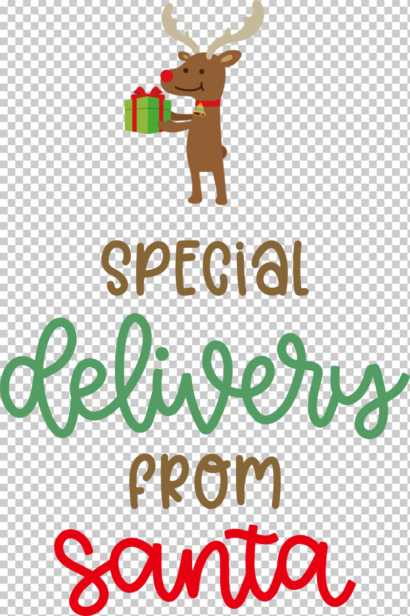 Special Delivery From Santa Santa Christmas PNG, Clipart, Christmas, Christmas Day, Christmas Decoration, Deer, Happiness Free PNG Download