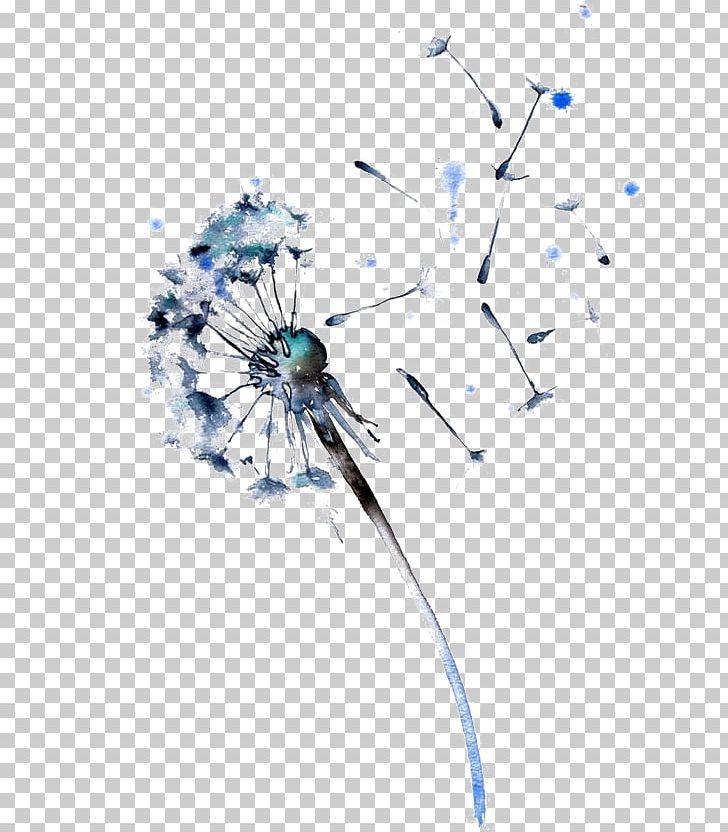 Watercolor Painting Dandelion Drawing Paper PNG, Clipart, Black Dandelion, Blue, Child Art, Color, Computer Wallpaper Free PNG Download