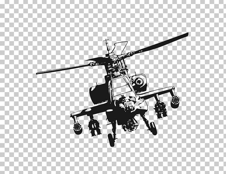 Helicopter Boeing AH-64 Apache PNG, Clipart, Adobe Illustrator, Aircraft, Attack Helicopter, Black And White, Boeing Ah64 Apache Free PNG Download