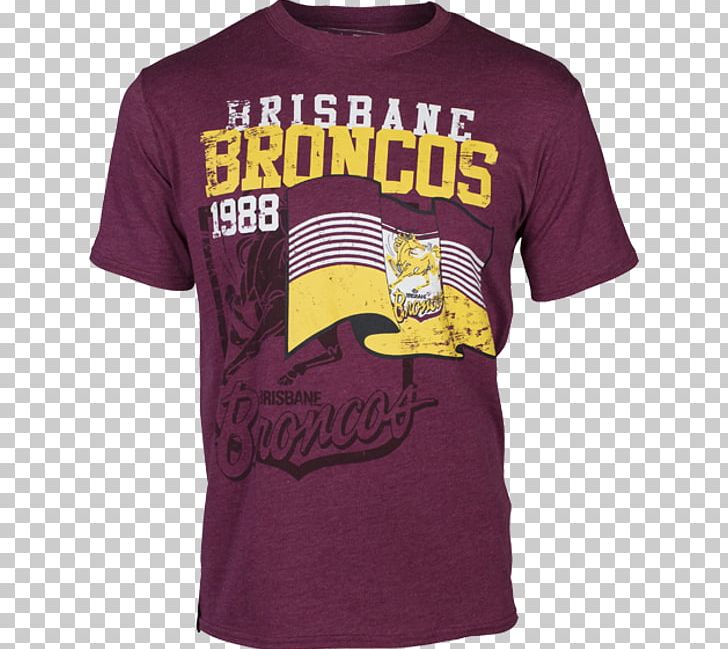 T-shirt Brisbane Broncos National Rugby League Polo Shirt ISC PNG, Clipart, Active Shirt, Brand, Brisbane Broncos, Car Park, Clothing Free PNG Download