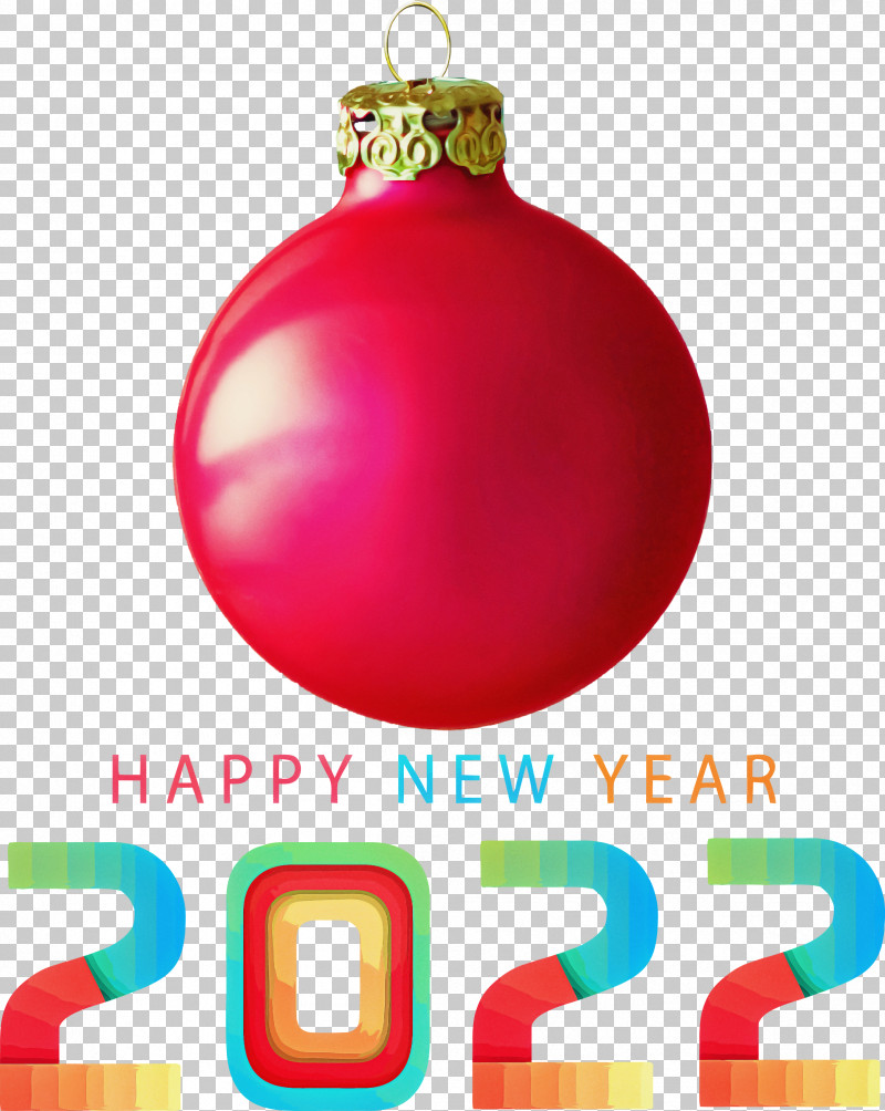 Happy 2022 New Year 2022 New Year 2022 PNG, Clipart, Bauble, Christmas Day, Christmas Ornament M, Holiday, Holiday Ornament Free PNG Download
