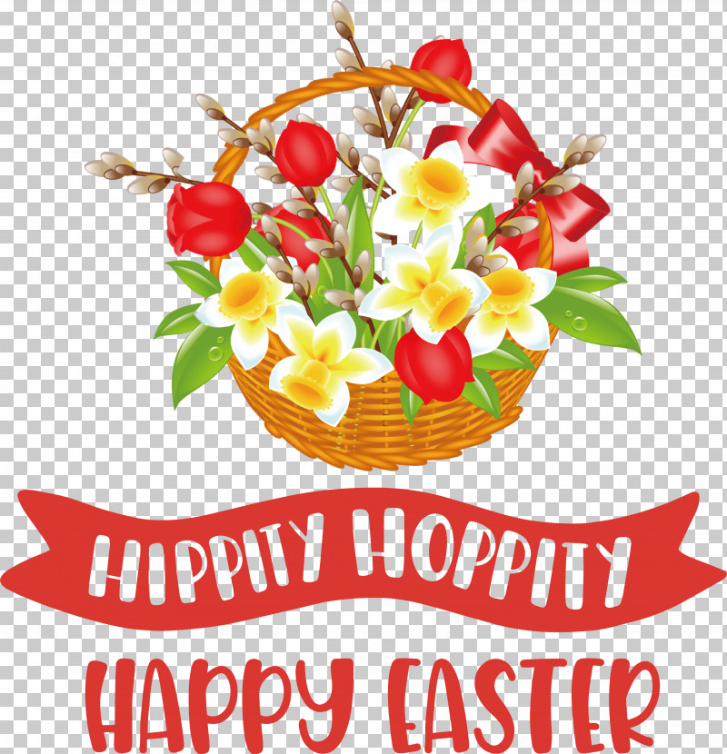 Hippy Hoppity Happy Easter Easter Day PNG, Clipart, Artificial Flower, Basket, Cut Flowers, Easter Basket, Easter Day Free PNG Download