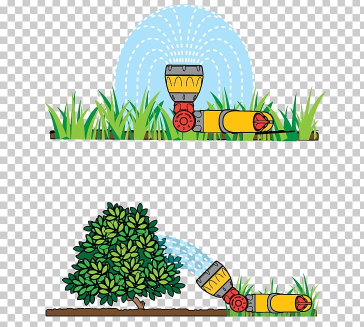 Irrigation Sprinkler Lawn Garden Hose Watering Cans PNG, Clipart, Area, Art, Artwork, Flora, Flowering Plant Free PNG Download