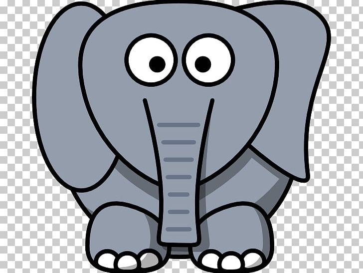 Cartoon Drawing PNG, Clipart, African Elephant, Animals, Art, Artwork, Black And White Free PNG Download