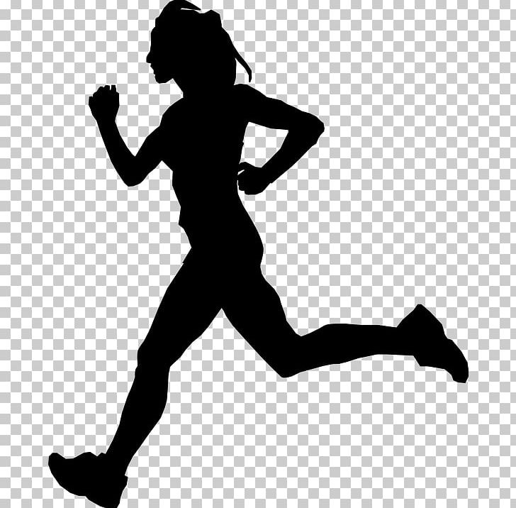Silhouette Running PNG, Clipart, Arm, Black, Black And White, Drawing, Footwear Free PNG Download