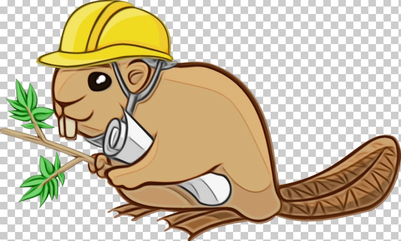 Rodents Beaver Cartoon Tail Headgear PNG, Clipart, Beaver, Cartoon, Headgear, Paint, Rodents Free PNG Download