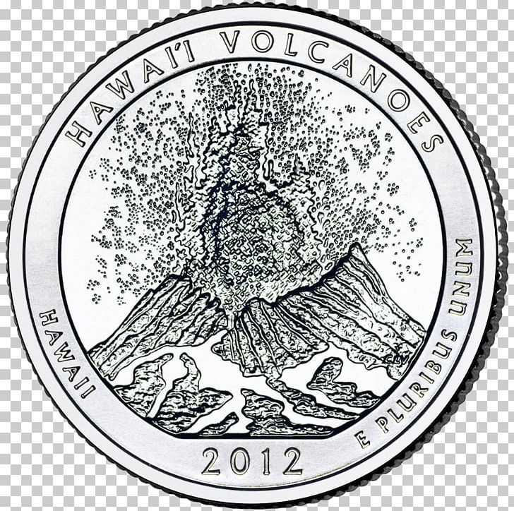 Search & Save: National Park Quarters Hawaii Volcanoes National Park United States Mint PNG, Clipart, Black And White, Circle, Coin, Coin Set, Currency Free PNG Download