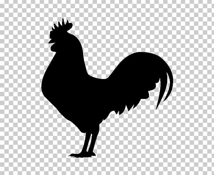 Silhouette Rooster Chicken PNG, Clipart, Animals, Art, Beak, Bird, Black And White Free PNG Download