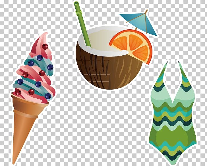 Ice Cream Juice Coconut Water Coconut Milk PNG, Clipart, Adobe Illustrator, Auglis, Beach, Beach Party, Beach Vector Free PNG Download