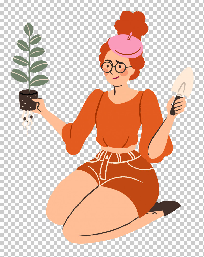Planting Woman Garden PNG, Clipart, Cartoon, Garden, Lady, Planting, Sitting Free PNG Download