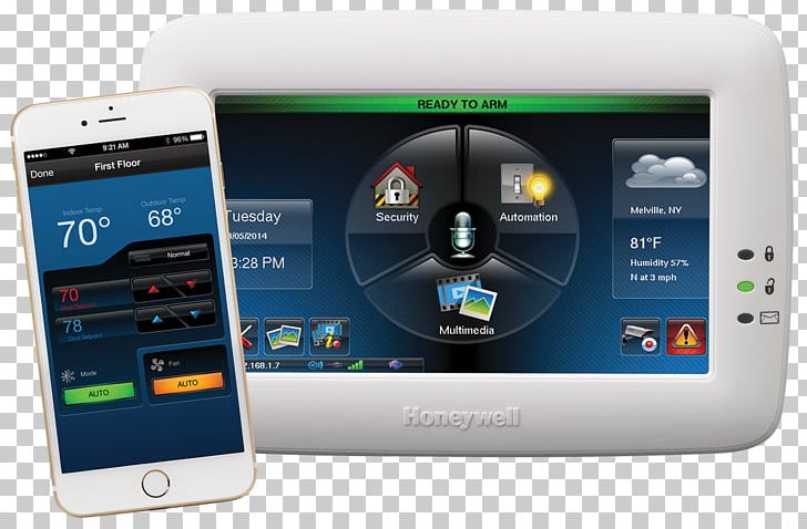 Honeywell Z-Wave Wi-Fi Security Alarms & Systems PNG, Clipart, Brand, Electronic Device, Electronics, Gadget, Home Security Free PNG Download