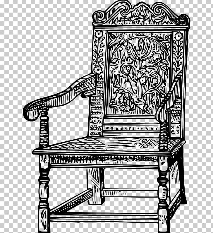 Table Chair Furniture PNG, Clipart, Antique Furniture, Bergere, Black And White, Chair, Drawing Free PNG Download
