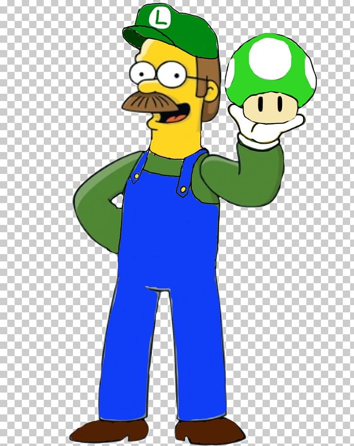 Ned Flanders The Simpsons: Tapped Out Homer Simpson Maude Flanders Luigi PNG, Clipart, Cartoon, Character, Deviantart, Fictional Character, Finger Free PNG Download