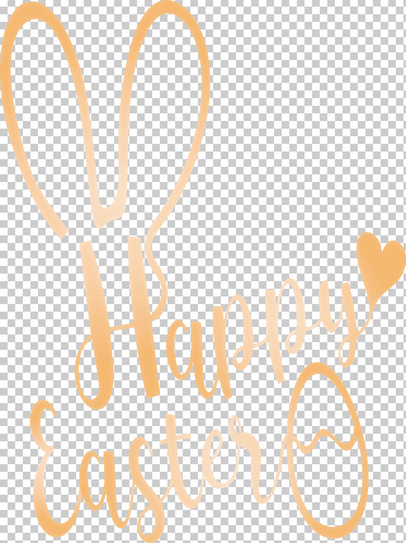 Happy Easter With Bunny Ears PNG, Clipart, Happy Easter With Bunny Ears, Heart, Line, Logo, Love Free PNG Download