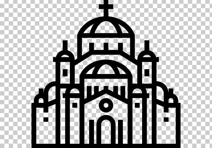 Church Of Saint Sava Computer Icons Eastern Orthodox Church PNG, Clipart, Arch, Black And White, Brand, Byzantium, Cathedral Free PNG Download