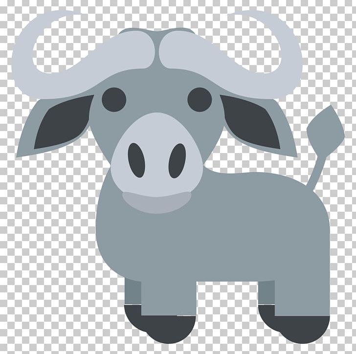 Water Buffalo Emoji Cattle Text Messaging Emoticon PNG, Clipart, 1 F, Bison, Buffalo, Carnivoran, Cartoon Free PNG Download