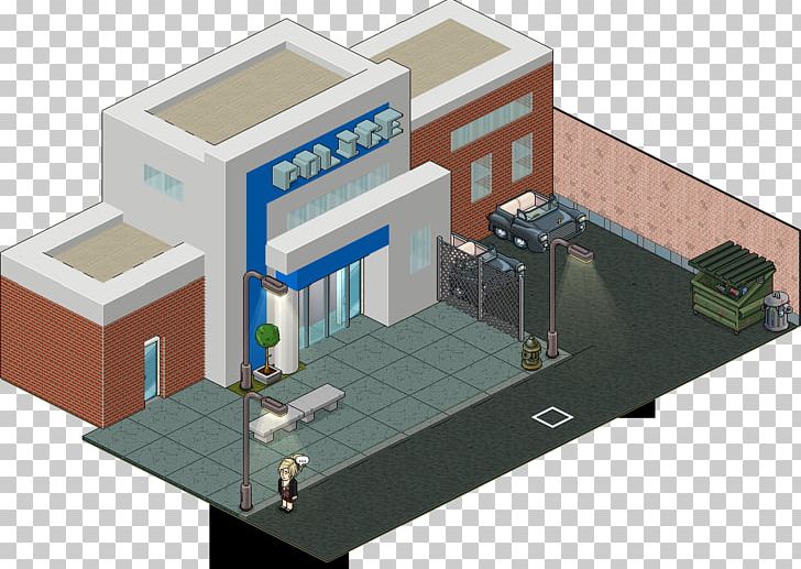 Building Habbo Police Station Penthouse Apartment PNG, Clipart, Apartment, Art Gif, Building, Elevation, Engineering Free PNG Download