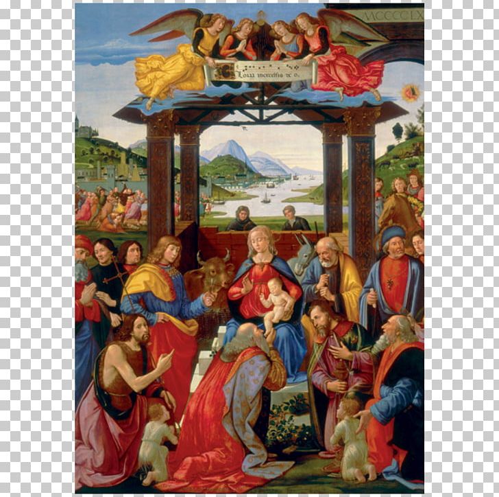 Ospedale Degli Innocenti Adoration Of The Magi Renaissance Painting PNG, Clipart, Adoration, Adoration Of The Magi, Art, Artwork, Biblical Magi Free PNG Download
