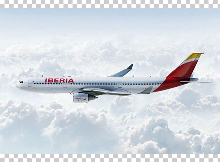 Airplane Iberia Flight Airbus A330 Airline PNG, Clipart, Aerospace Engineering, Air, Airplane, Airport, Air Travel Free PNG Download