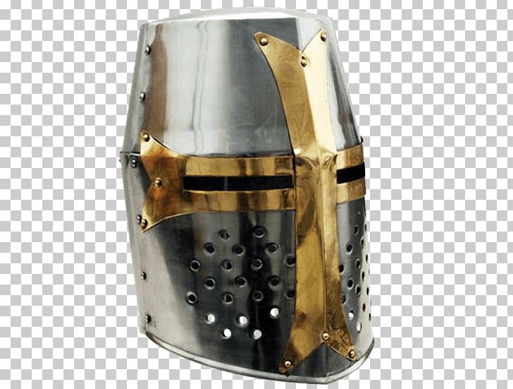 Crusades Middle Ages Great Helm Helmet Knight PNG, Clipart, Barbute, Bascinet, Brass, Breastplate, Close Helmet Free PNG Download
