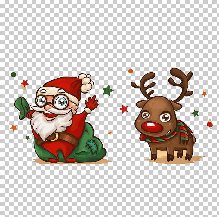 Santa Claus Christmas Card Drawing PNG, Clipart, Child, Christmas Card, Christmas Decoration, Deer, Fictional Character Free PNG Download