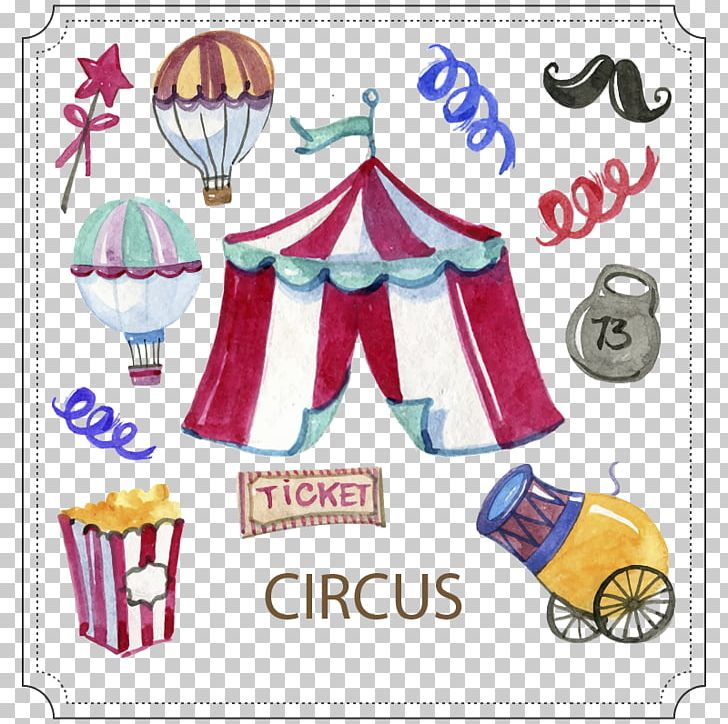 Circus Watercolor Painting Graphic Design PNG, Clipart, Air Vector, Area, Balloon, Balloon, Balloon Cartoon Free PNG Download