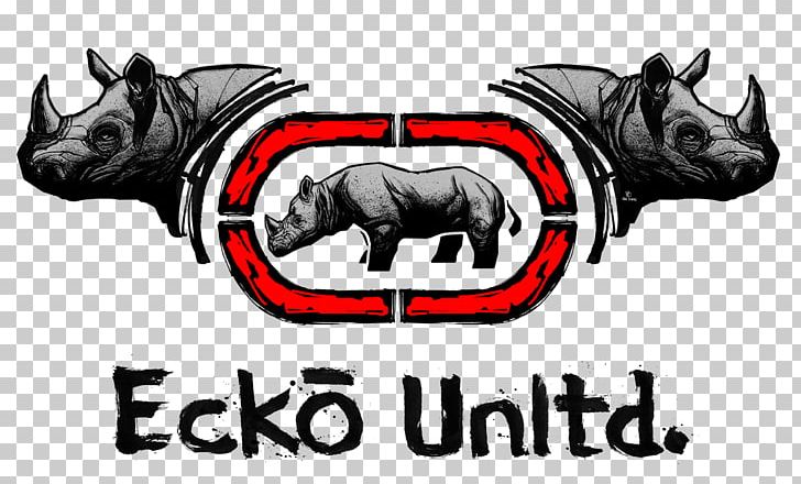 T-shirt Ecko Unlimited Clothing Brand Fashion PNG, Clipart, Adidas, Black And White, Brand, Carnivoran, Cattle Like Mammal Free PNG Download