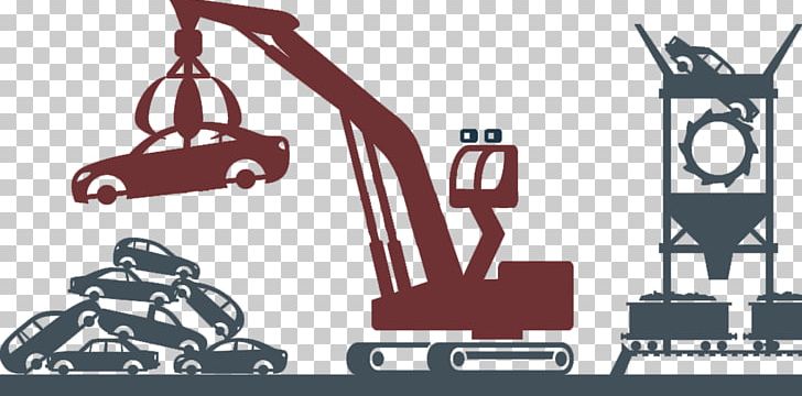 Car Scrap Wrecking Yard Vehicle Recycling PNG, Clipart, Black And White, Brand, Car, Endoflife, Graphic Design Free PNG Download