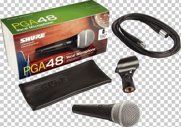 Microphone Shure SM58 Shure SM57 Shure PGA48 PNG, Clipart, Audio, Audio Equipment, Condensatormicrofoon, Electronic Device, Electronics Free PNG Download