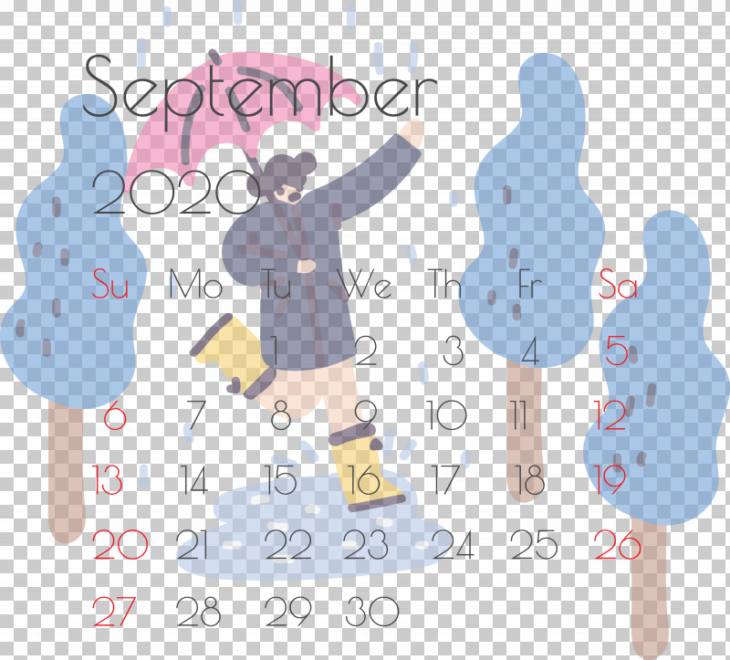 September 2020 Printable Calendar September 2020 Calendar Printable September 2020 Calendar PNG, Clipart, Area, Behavior, Human, Line, Meter Free PNG Download