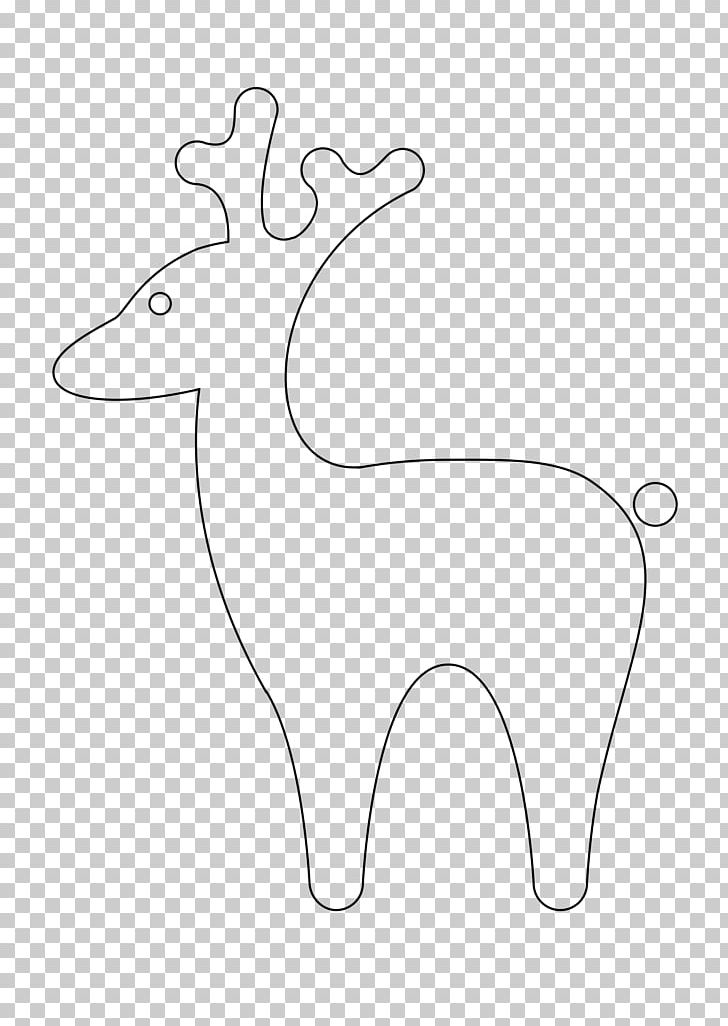 Reindeer Line Art Silhouette PNG, Clipart, Angle, Animal Figure, Antler, Area, Black And White Free PNG Download