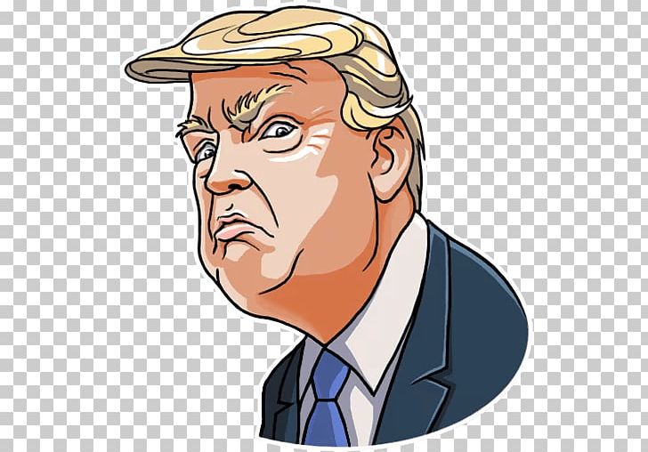 Donald Trump United States Sticker Telegram PNG, Clipart, Cartoon, Celebrities, Facial Hair, Fictional Character, Finger Free PNG Download