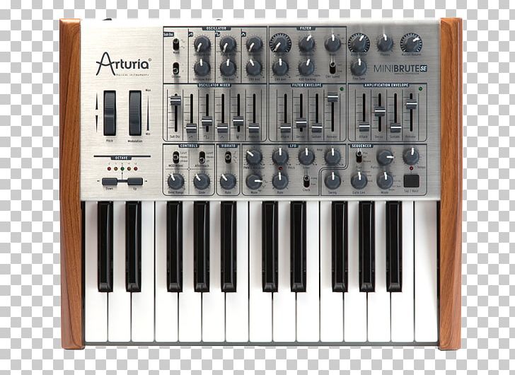 Arturia MiniBrute Analog Synthesizer Sound Synthesizers MIDI Controllers PNG, Clipart, Analog Synthesizer, Digital Piano, Midi, Musical Keyboard, Music Sequencer Free PNG Download