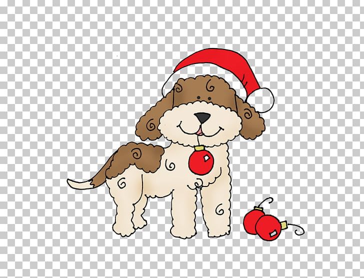 Christmas Cartoon Color Cute Little Dog PNG, Clipart, Carnivoran, Cartoon, Cartoon Character, Christma, Christmas Card Free PNG Download