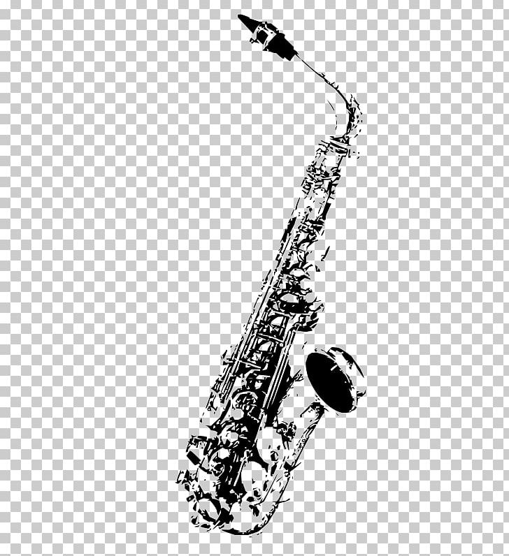 Saxophone Musical Instruments Drawing PNG, Clipart, Black And White, Clarinet, Clarinet Family, Download, Grafikler Free PNG Download