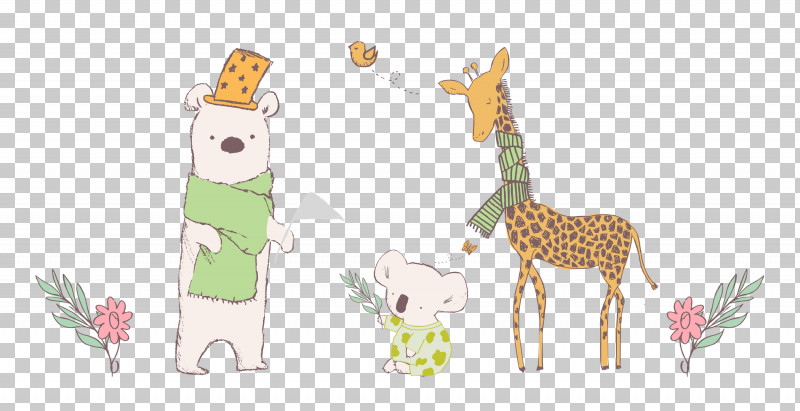 Friends Koala Giraffe PNG, Clipart, Animal Figurine, Biology, Cartoon, Deer, Friends Free PNG Download