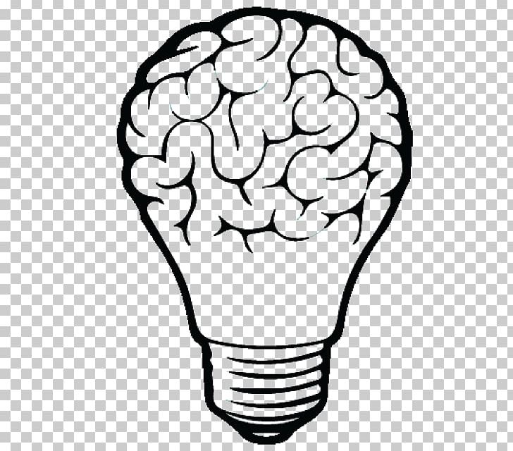 Incandescent Light Bulb Drawing Brain PNG, Clipart, Art, Black And White, Brain, Dar, Drawing Free PNG Download