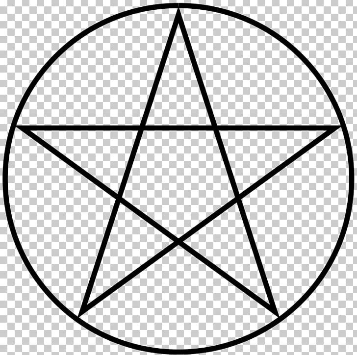 Pentagram Witchcraft Five-pointed Star Symbol Pentacle PNG, Clipart, Angle, Area, Black, Black And White, Circle Free PNG Download
