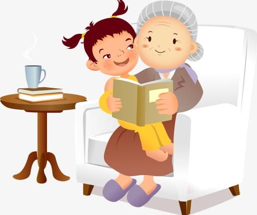 Grandma And Granddaughter PNG, Clipart, Cartoon, Cartoon Characters, Character, Characters, Granddaughter Free PNG Download