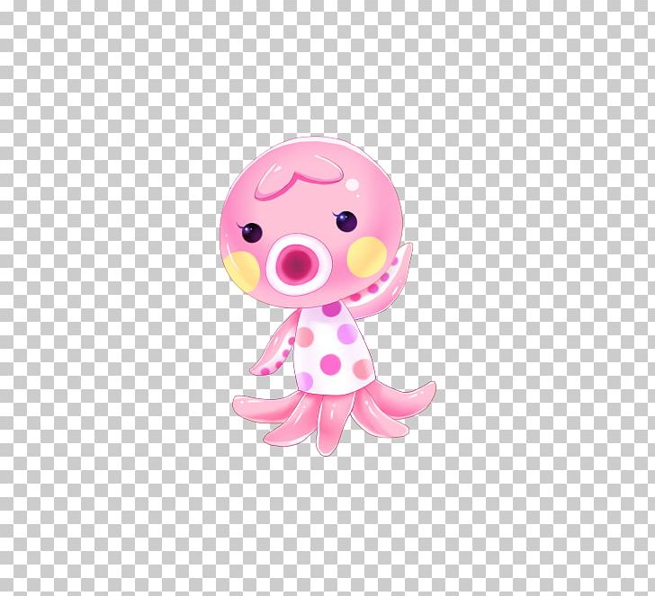 Octopus Pink M Figurine Toy Infant PNG, Clipart, Baby Toys, Cephalopod, Figurine, Infant, Invertebrate Free PNG Download