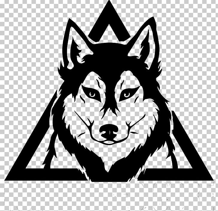 Siberian Husky Black Wolf Wall Decal PNG, Clipart, Art, Black, Carnivoran, Cartoon, Cat Like Mammal Free PNG Download