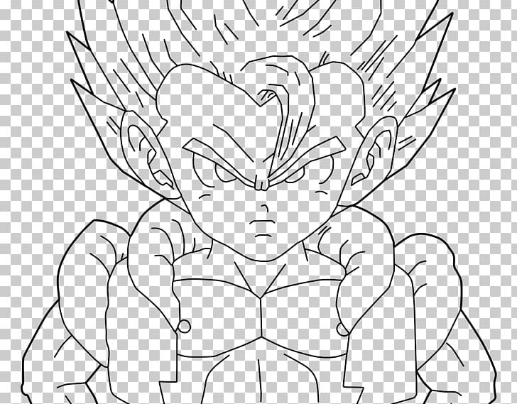 Gogeta Vegeta Goku Trunks Gohan PNG, Clipart, Arm, Artwork, Black, Black And White, Cartoon Free PNG Download