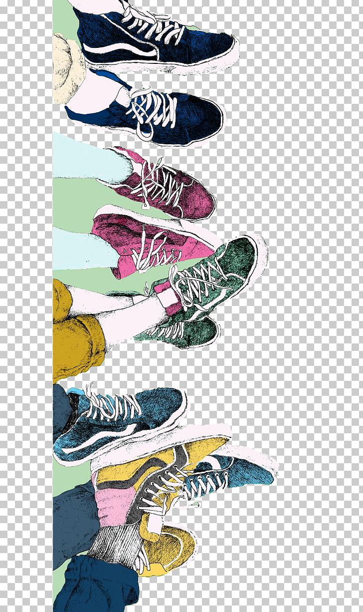 Vans Sneakers Drawing Shoe Illustration PNG, Clipart, Art
